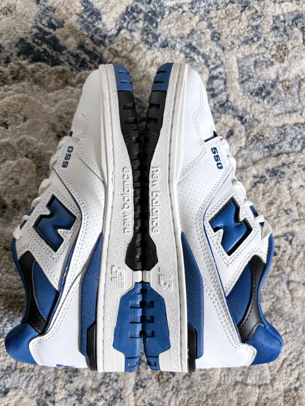 New Balance 550 White Team Royal Blue Sneakers Men 6.5 Women 8 - Picture 6 of 10